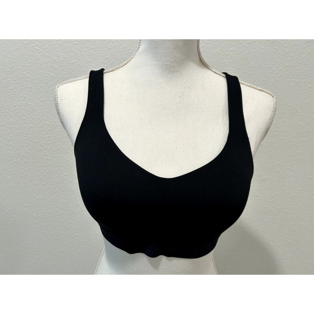 Nike Women's High Support Bra Swoosh Black Size Small Adjustable Workout Gym B22